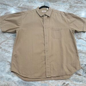 VTG 80’s Men's GAP authentic Tan Shirt camp safari cotton xL